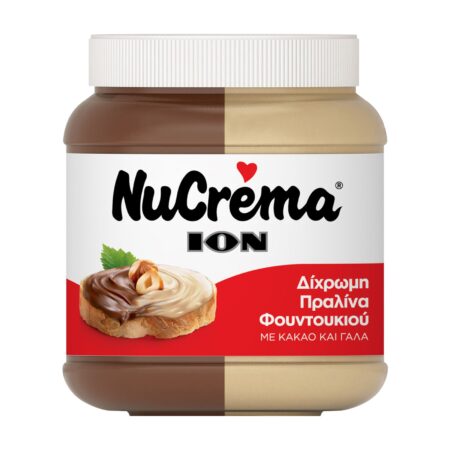 Ion Nucrema ΙΟΝ Δίχρωμη Πραλίνα Φουντουκιού 380g