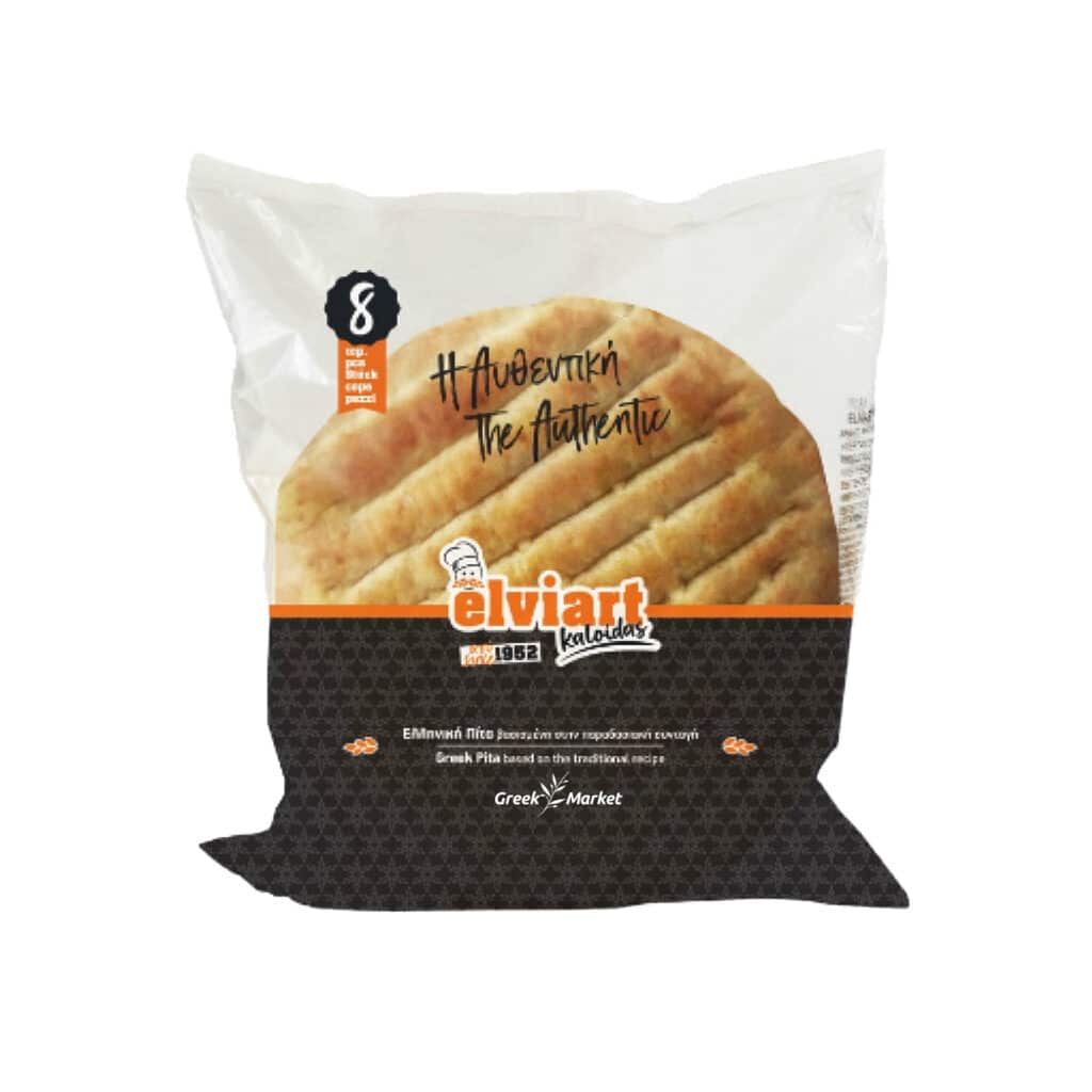 Elviart Authentic Greek Pita Bread / η Αυθεντική Πίτα 820g Greek Market