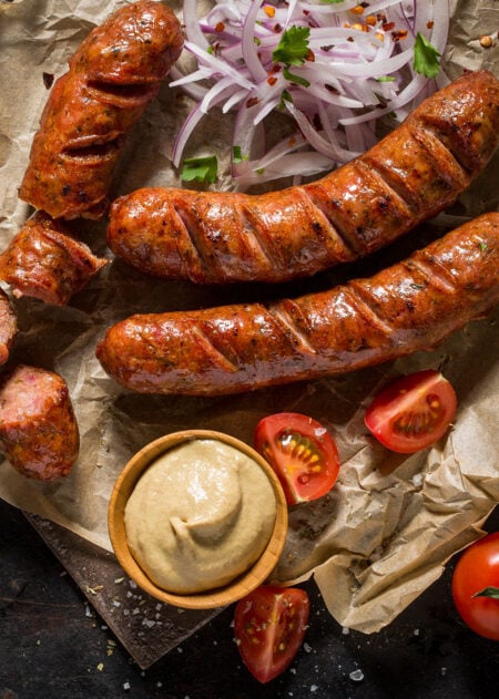 greek country style sausage Χωριάτικο Λουκάνικο