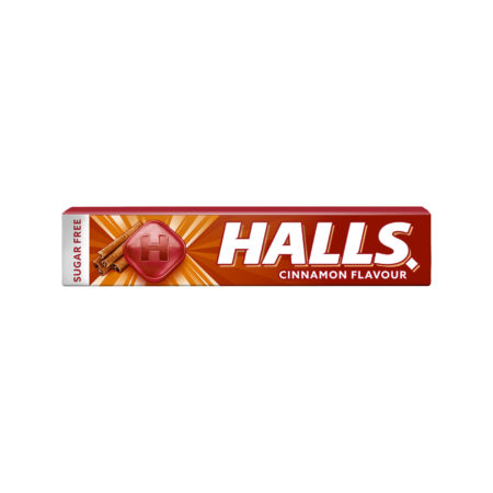 Halls Cinnamon Sugar-Free 32gr / Καραμέλες Κανέλα