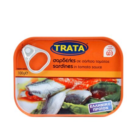 Trata Sardines in tomato sauce / Σαρδέλες σε σάλτσα ντομάτας 100g